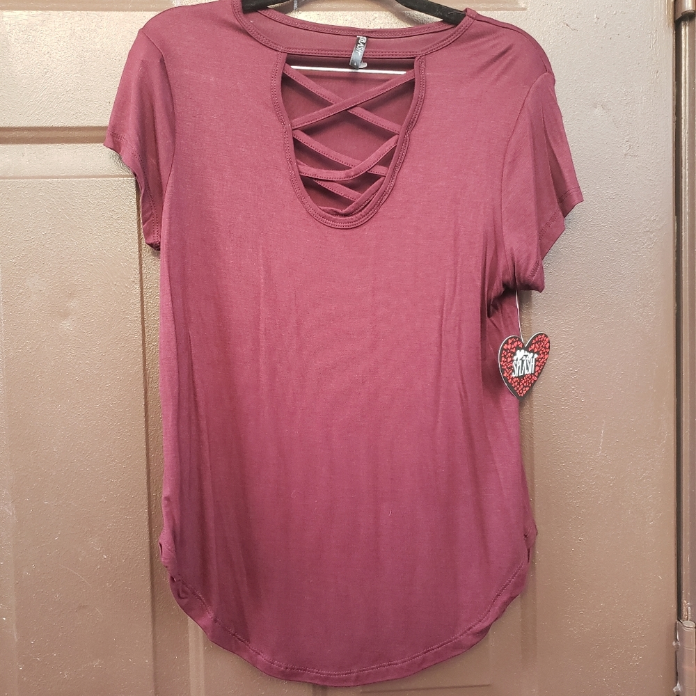 Burgundy  blouse